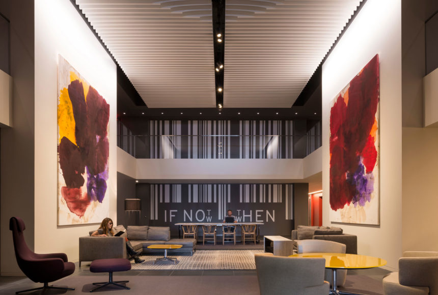 Arktura Atmosphera® Analog installed in lobby