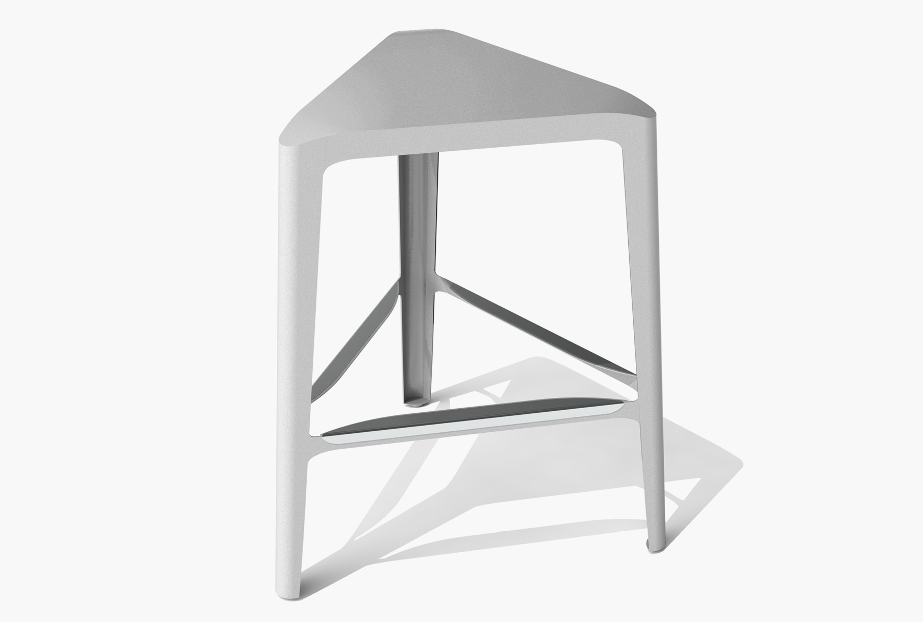 Arktura Click Mid Stool Furniture Seating Arktura Clic Mid Stool In Silver Sand