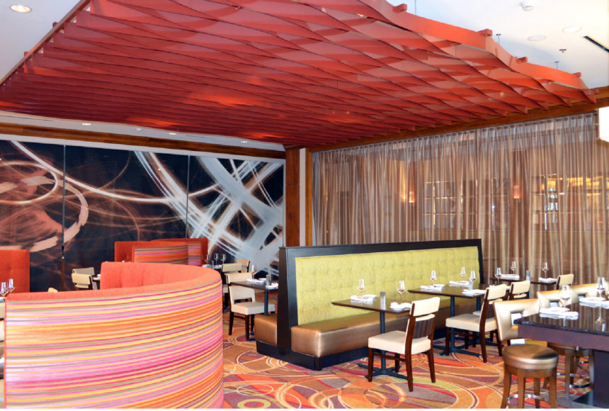 Arktura Atmosphera® Ripple installed in restaurant