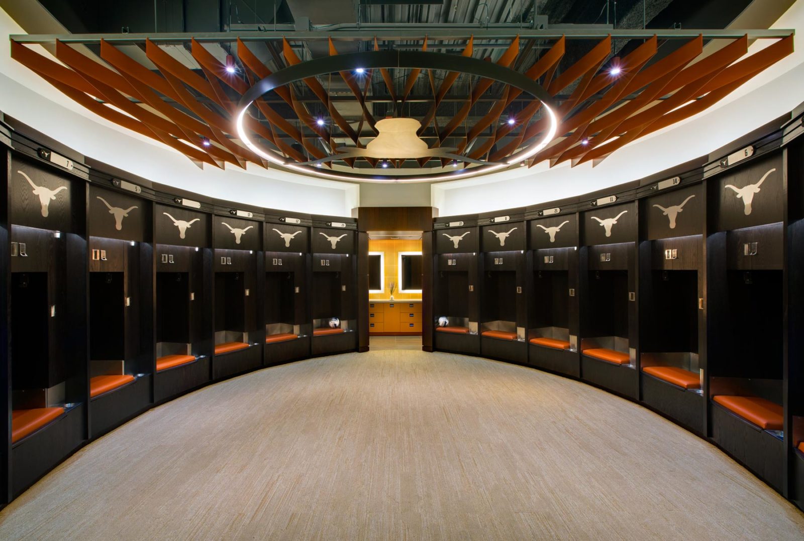 Arktura Atmosphera® Ripple installed in UT Volleyball locker room