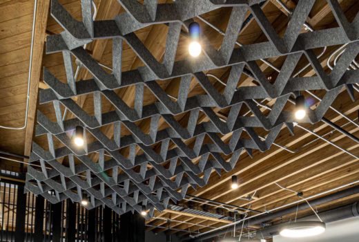 Arktura SoftGrid Wave installed in a corporate office