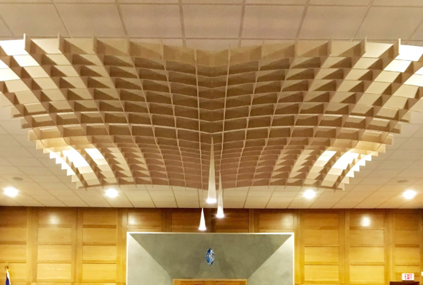 SoftGrid® Dome acoustical system installed in Beth El Congregation close up