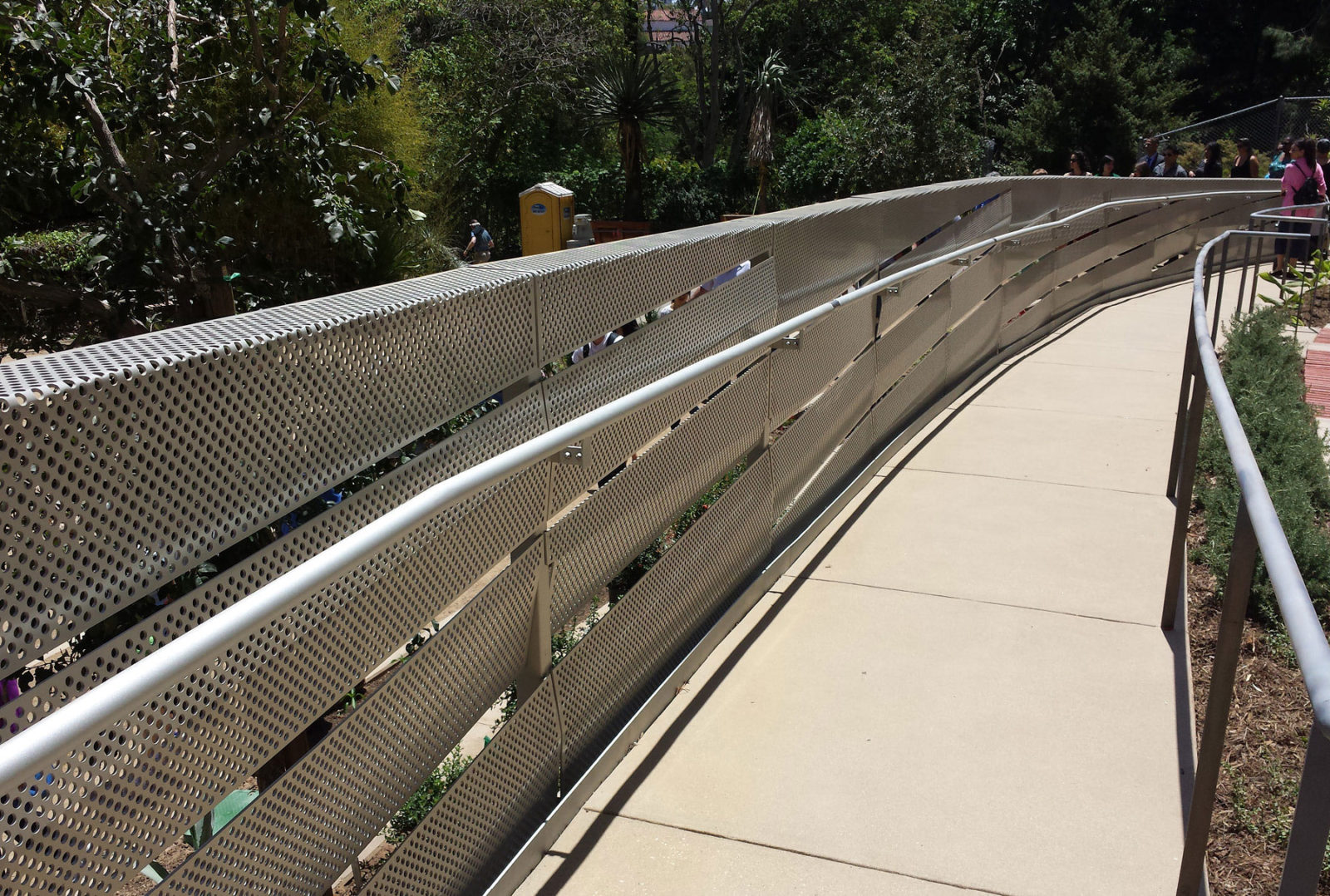 Perforated metal guardrail by Arktura Solutions Studio for UCLA