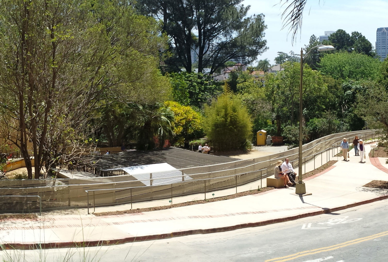 Perforated metal guardrail by Arktura Solutions Studio for UCLA