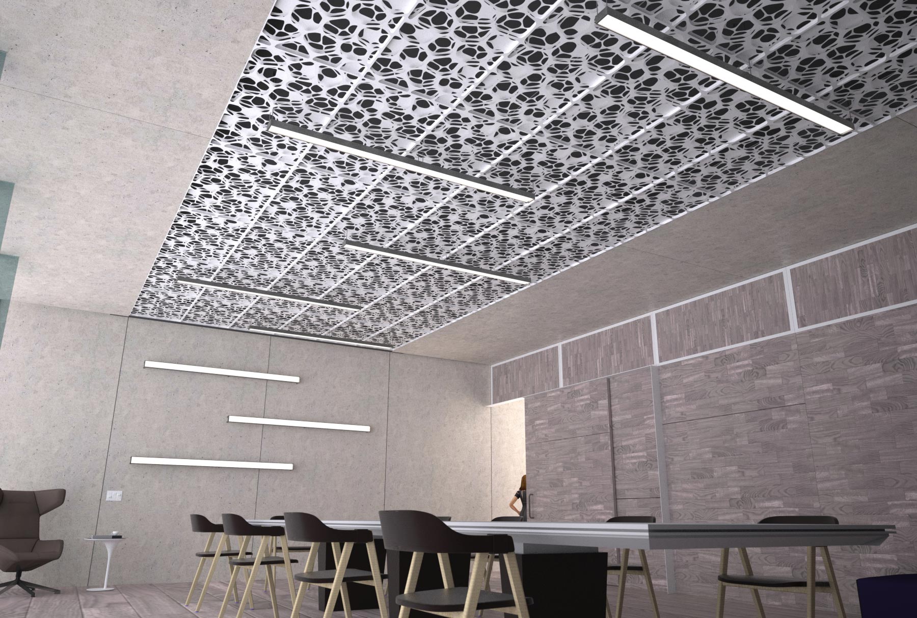 Arktura Vapor® Shift Standard Ceiling Systems Acoustical System