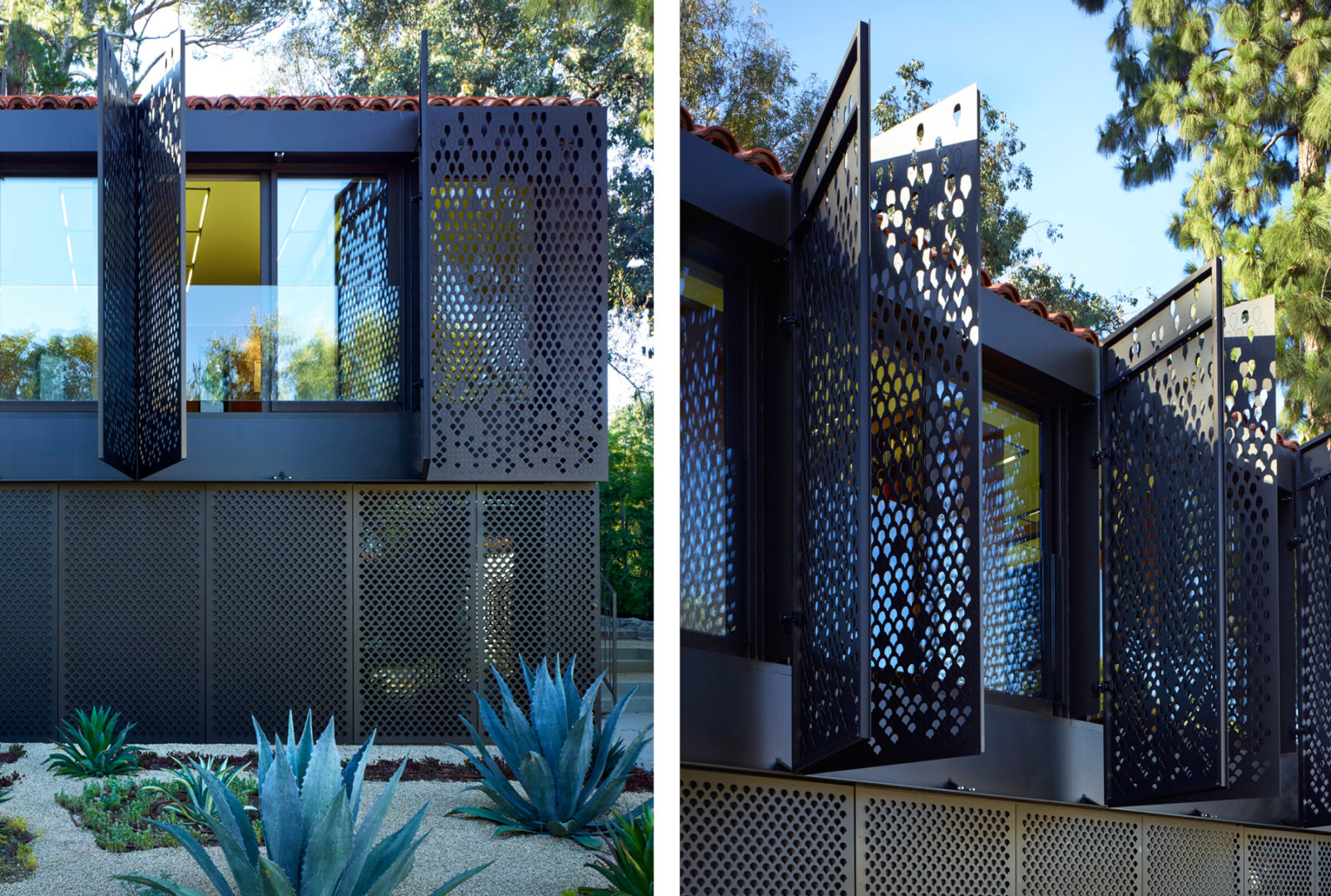 Arktura Solutions Studio featuring perforated screens for residence