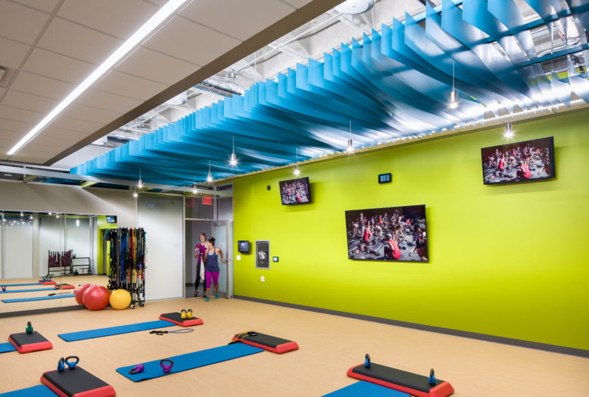 Arktura Atmosphera® Contour installed in ACT exercise room