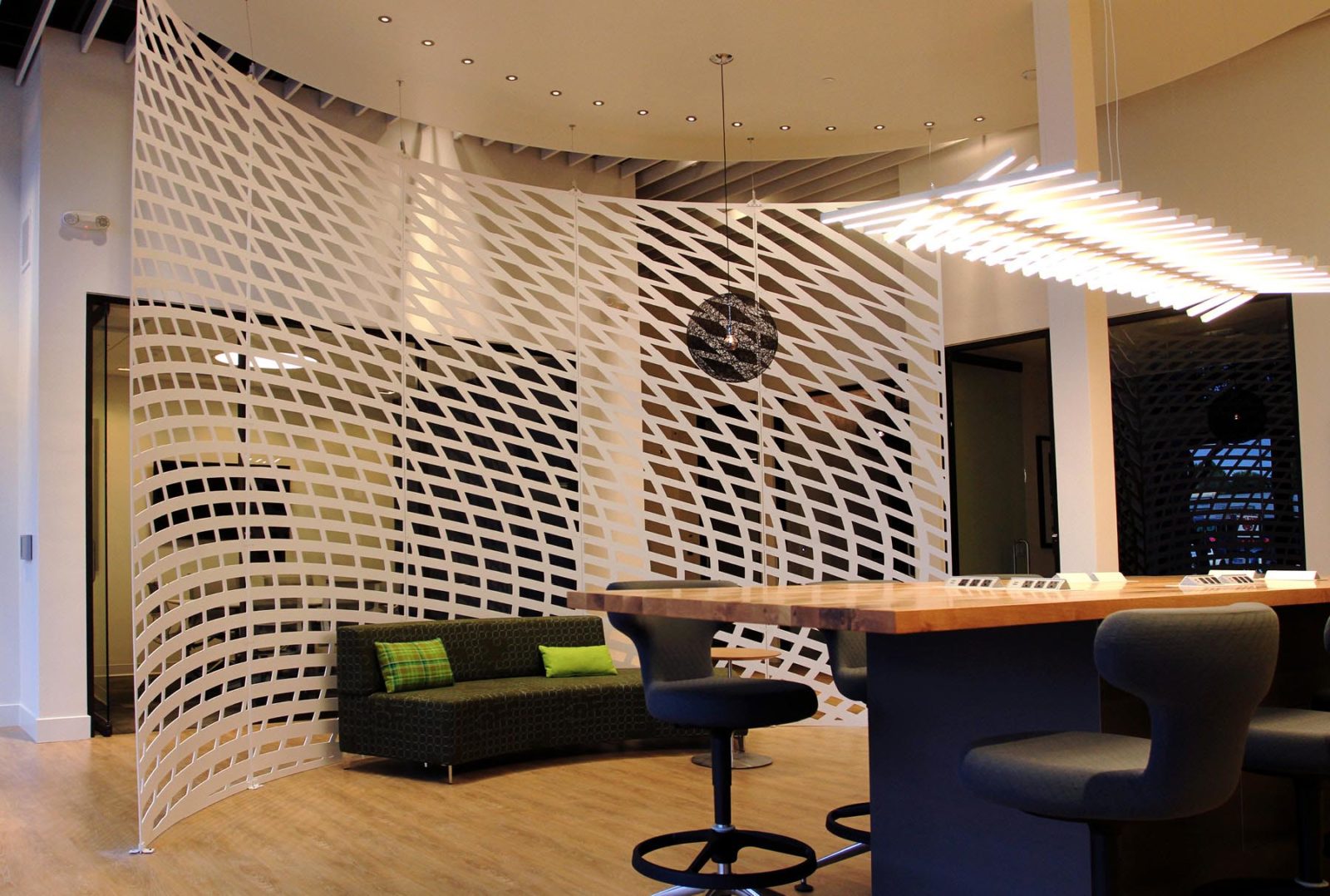 Arktura Solution Studio perforated screen in Lennar