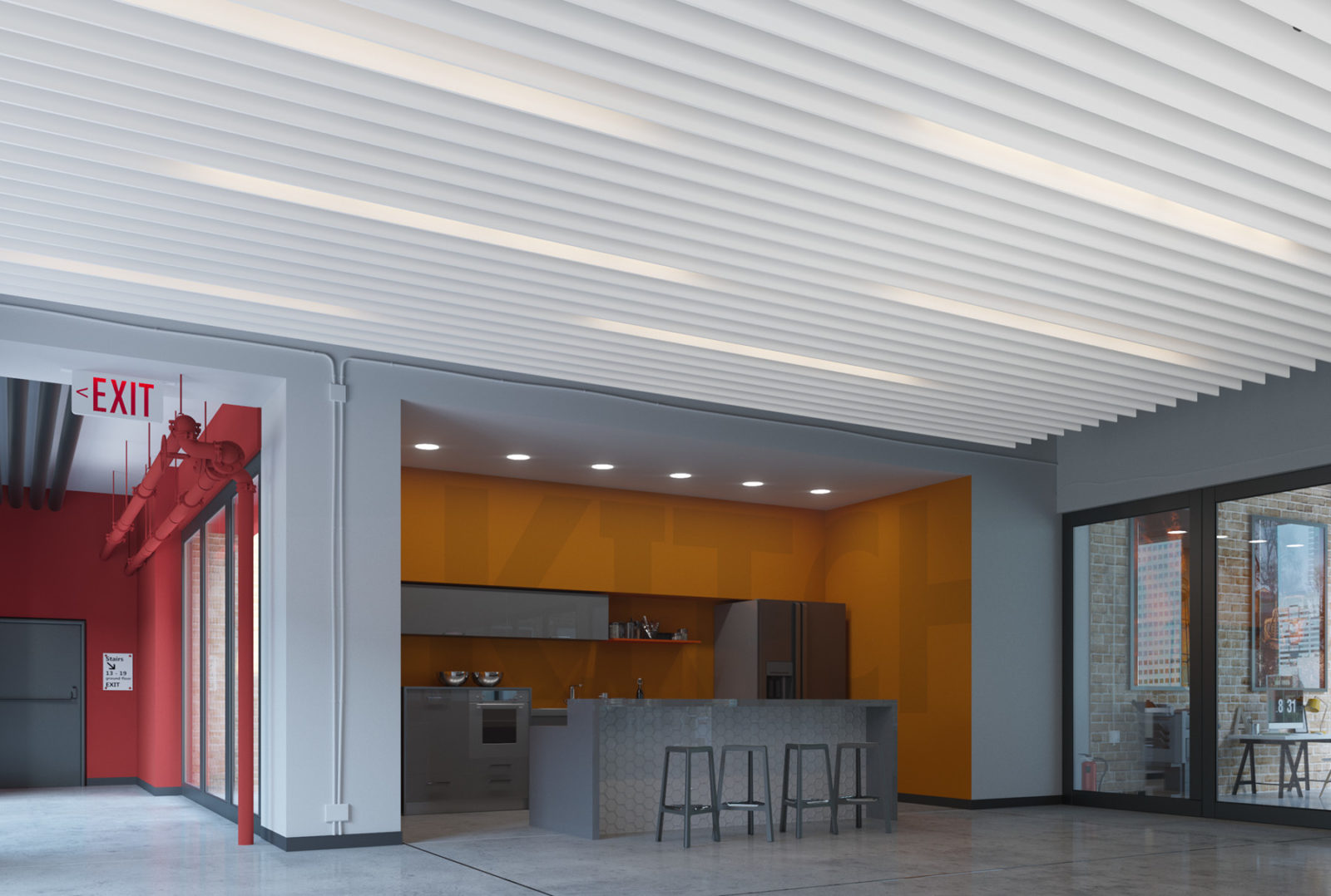 Atmosphera® Standard Strata above kitchen space.