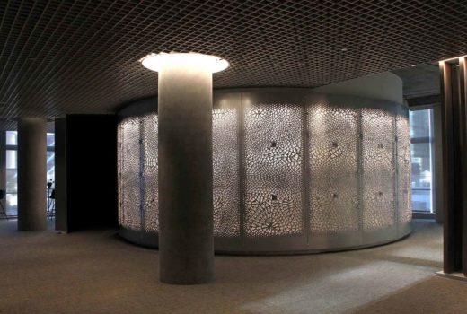Arktura Solution Studio backlit perforated screens for IBM Watson