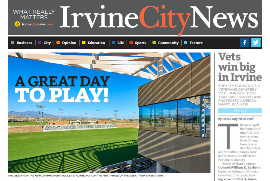Great Park Featuring Arktura Canopies in Irvine City News Arktura