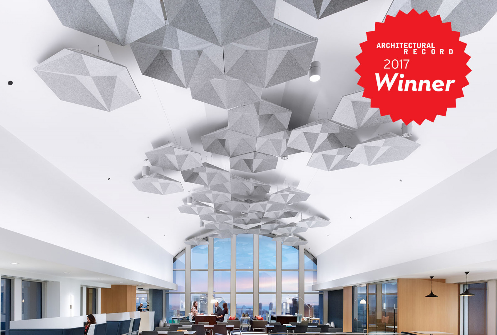 SoundStar® faceted, acoustical system is the 2017 Architectural Record winner