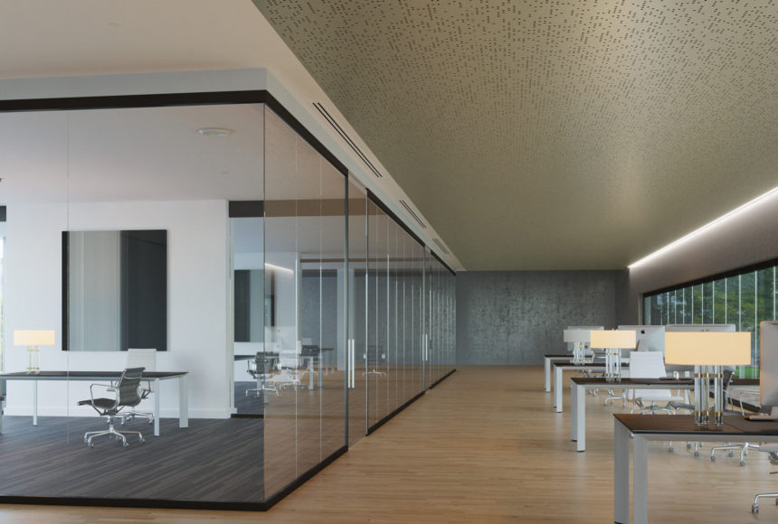 Arktura Vapor® Syntax installed in office.