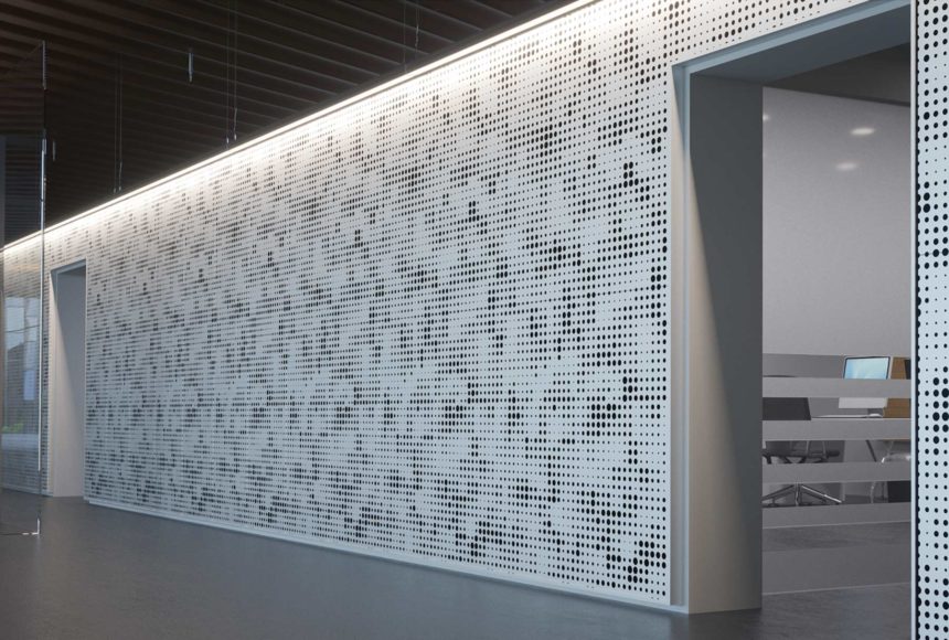 Arktura Vapor® Wall Pixel installed in hallway.