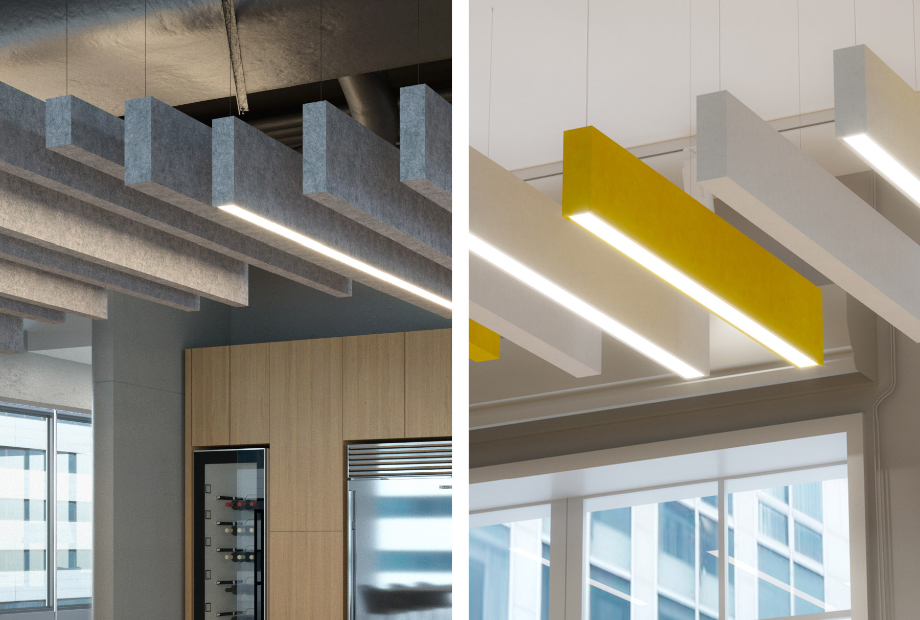 Acoustic Baffle & Lighting System - Arktura SoundBar®