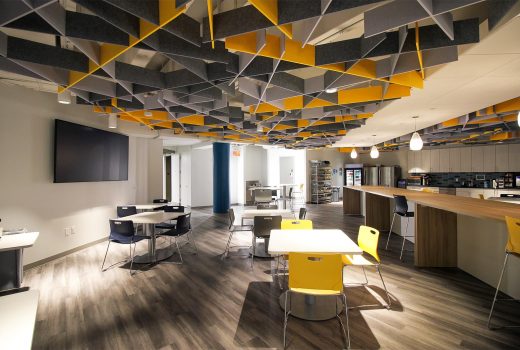 Suspended Acoustic Panels: 12 Ways to Add Dimension to Your Space - Arktura