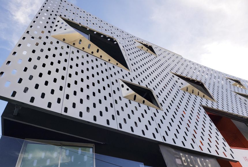 Exterior Perforated Metal Panels Graphic Perf® Solutions Exterior 0602