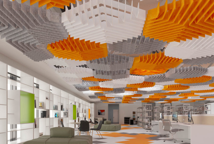 “Quiet Library” Featuring: SoftGrid® Deca by Arktura