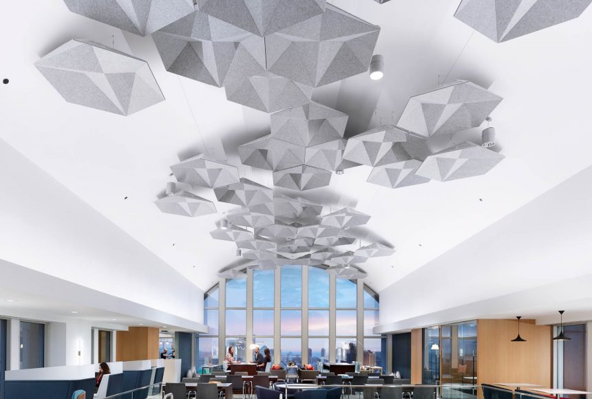 “Cushman Wakefield Headquarters” Chicago, IL, Whitney, J.J. Jetel (Photographer), Featuring: SoundStar by Arktura