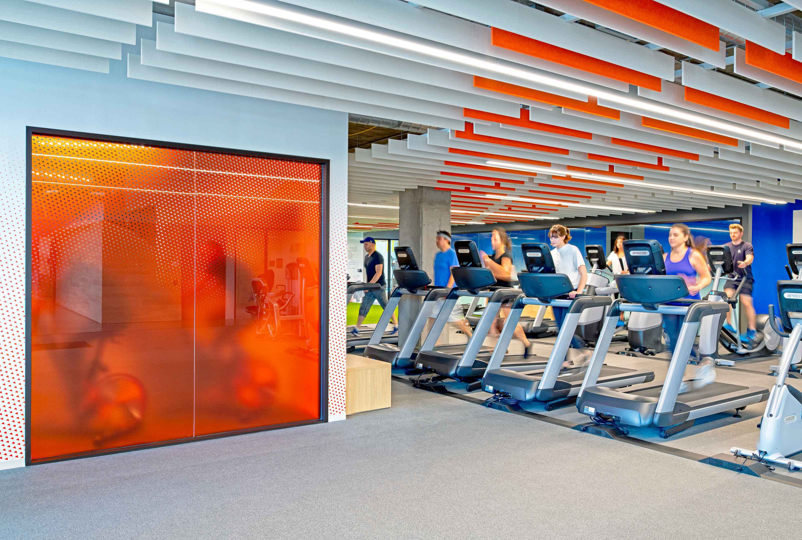 Linear Modules Project a Desire to Focus When Exercising While Keeping Things Quiet