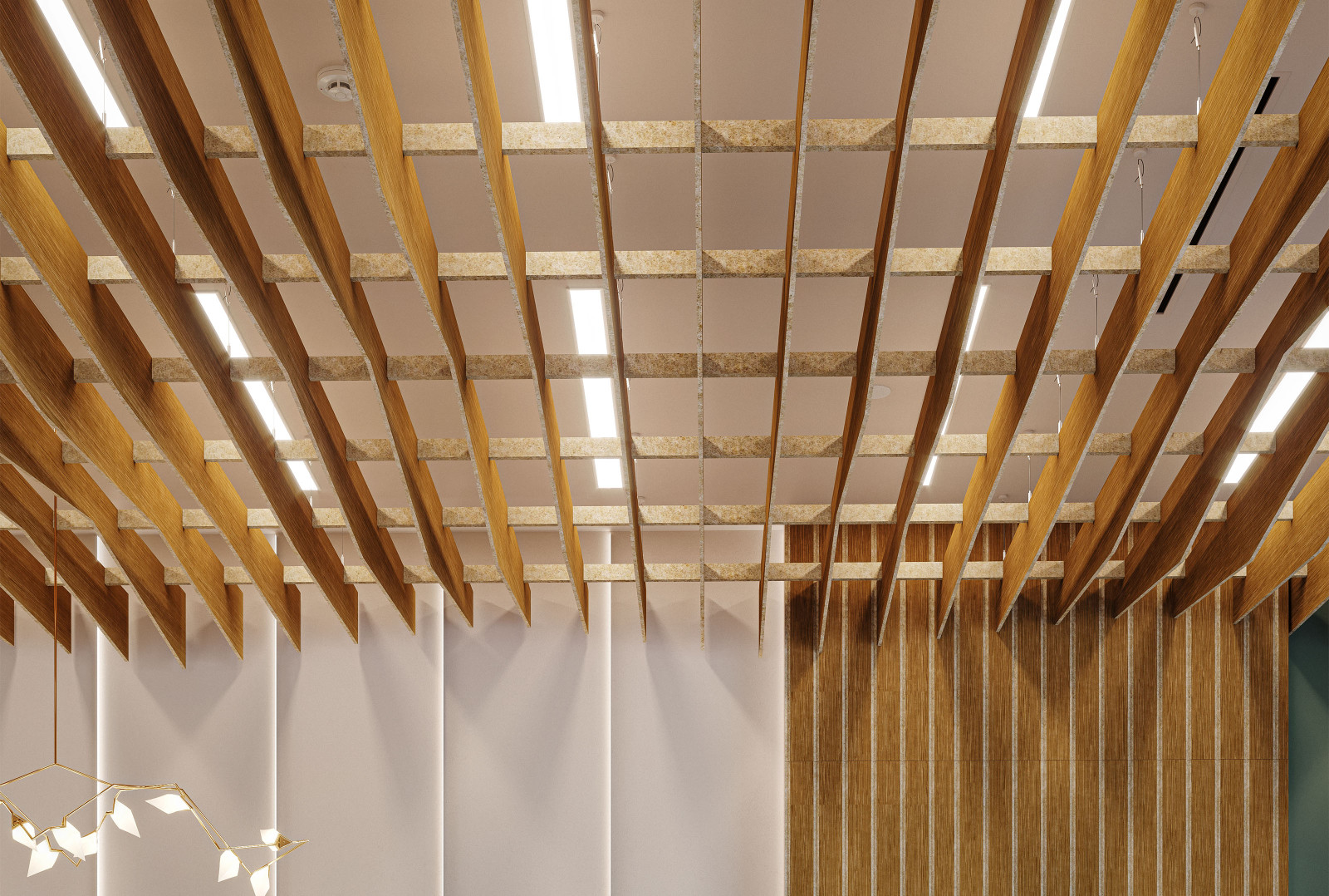 3D Acoustic Ceiling Baffles Arktura Atmosphera Versa 3D