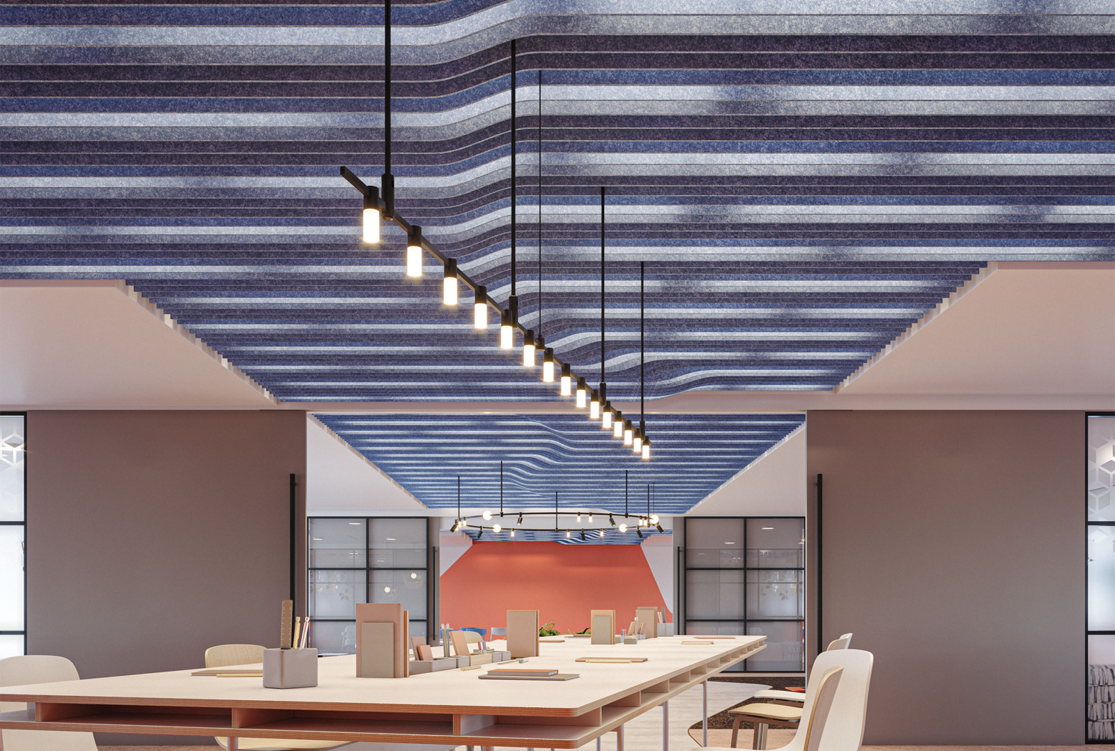 3D Acoustic Ceiling Baffles - Arktura Atmosphera® Versa 3D