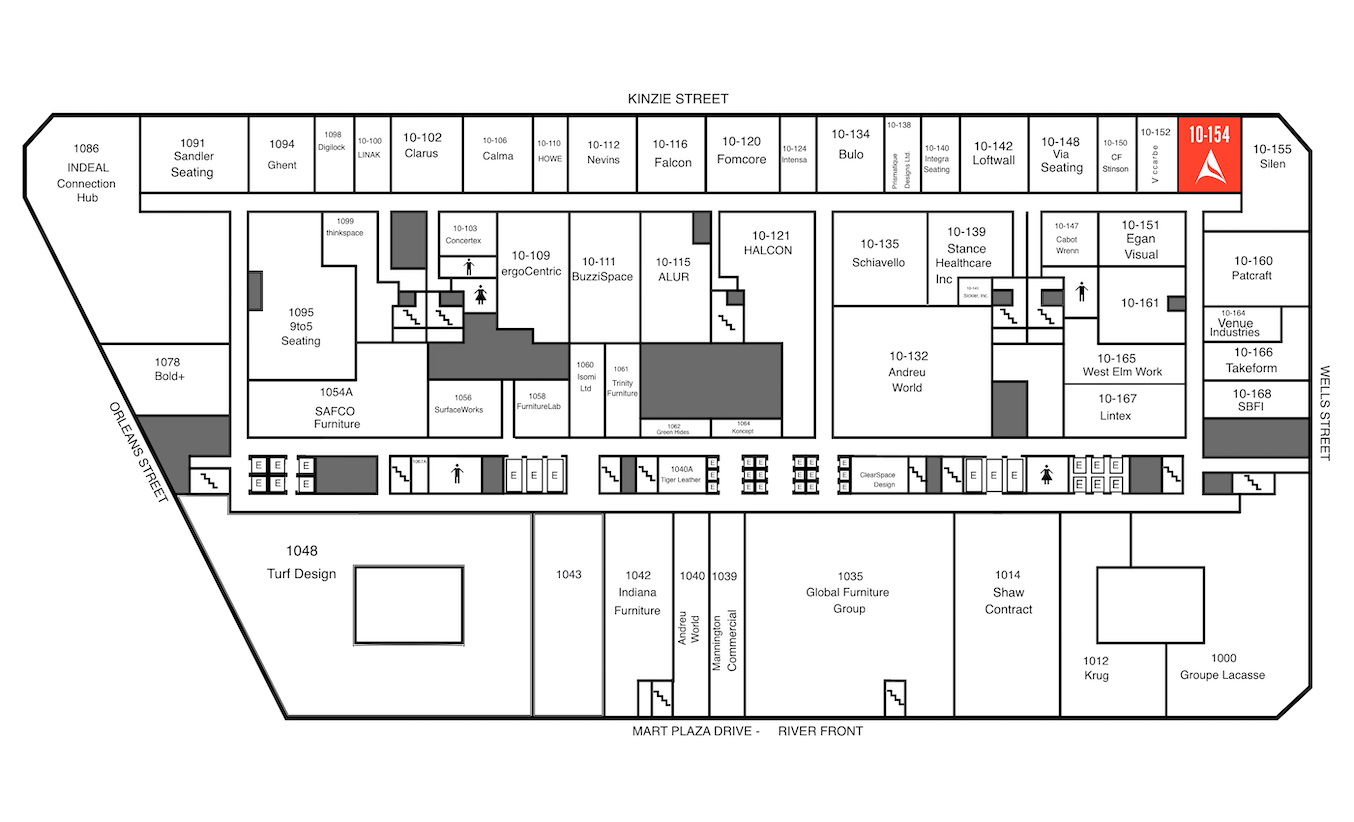 neocon 2025 showroom map